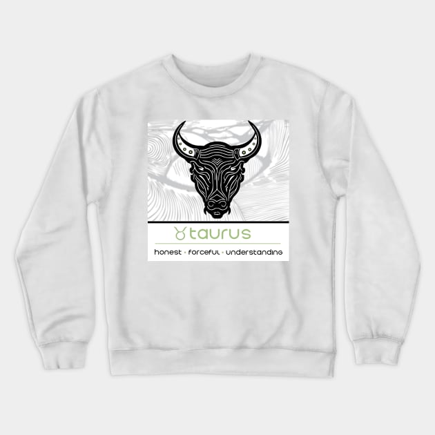 Taurus Season - Zodiac Graphic Crewneck Sweatshirt by Well3eyond